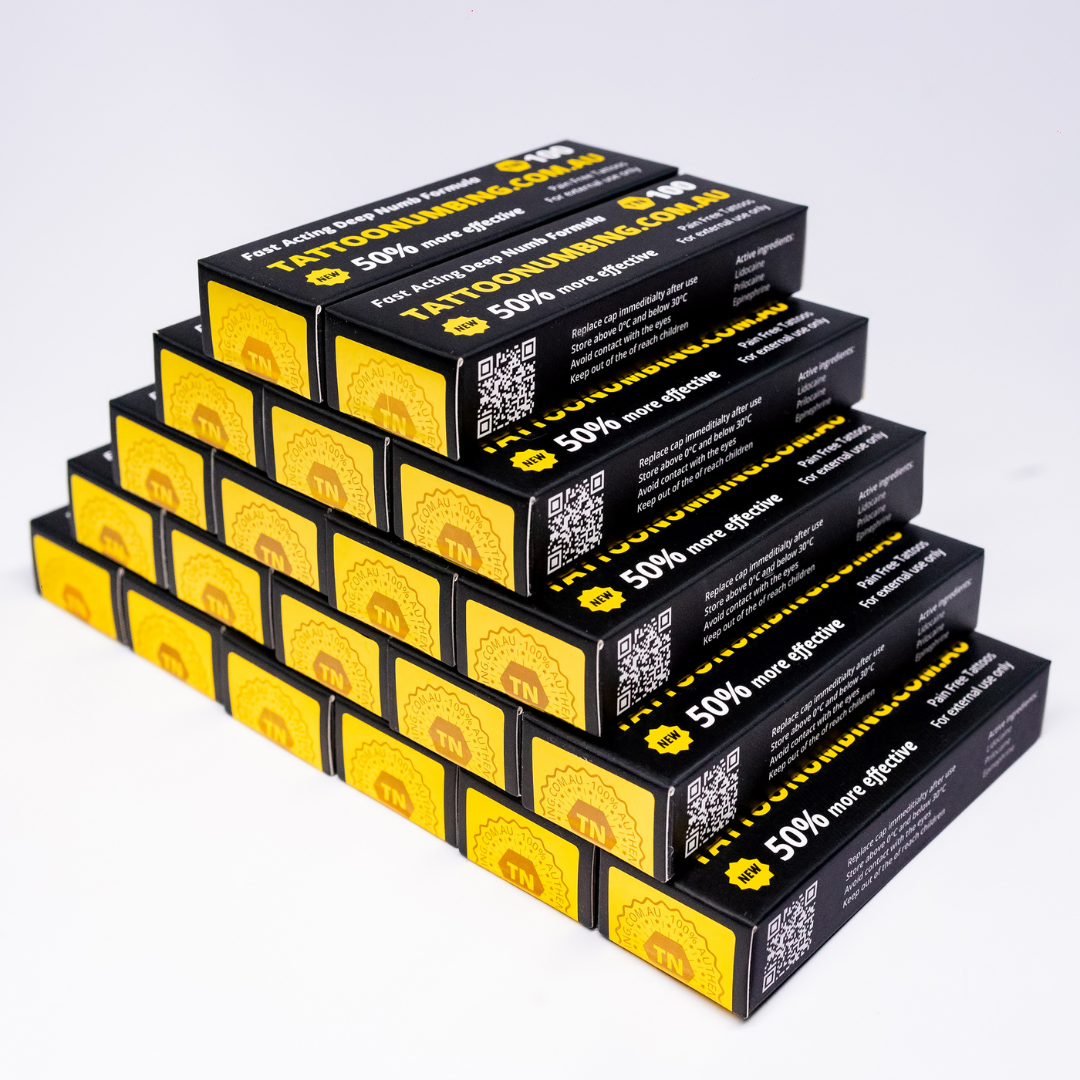 20 Tube Bulk Studio Pack- TN100 - Premium Tattoo Numbing Cream - 10g Tattoo Numbing Australia