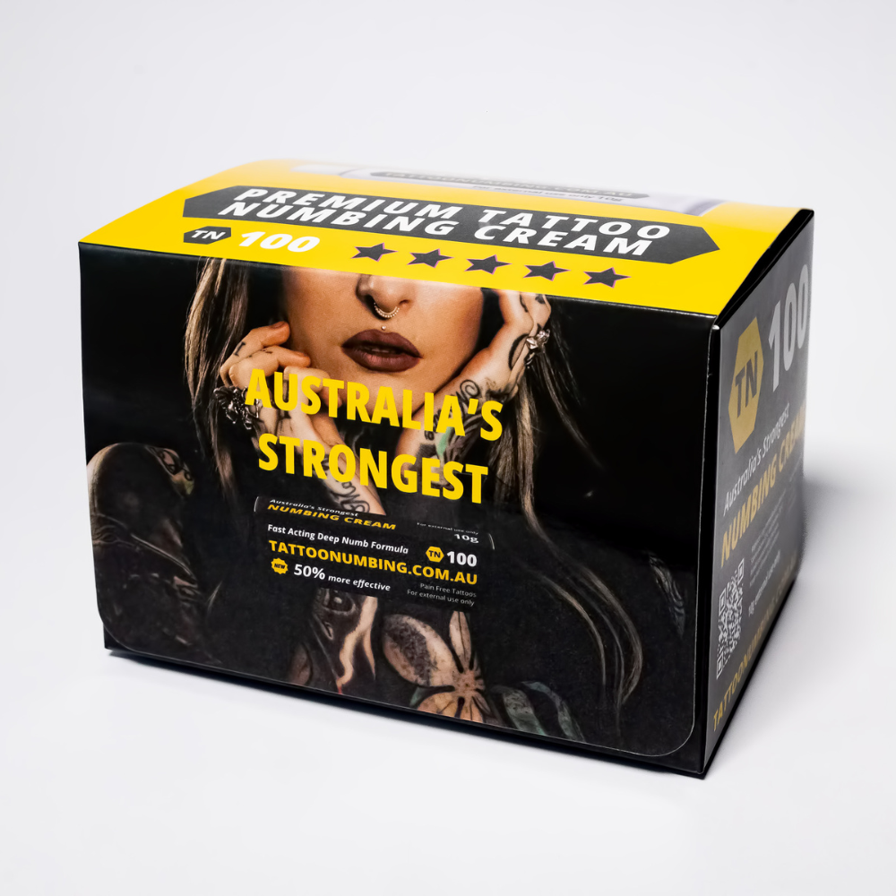 25 Tube Retail Display Pack - TN100 - Premium Tattoo Numbing Cream - 10g Tattoo Numbing Australia