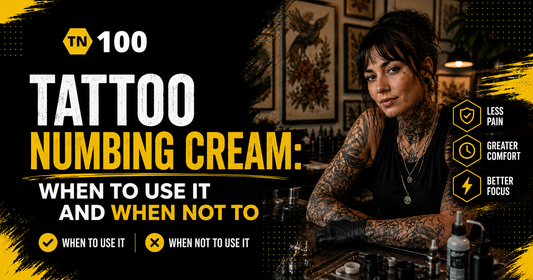 When to use tattoo numbing cream and when not to, TN100 tattoo numbing cream by Tattoo Numbing Australia