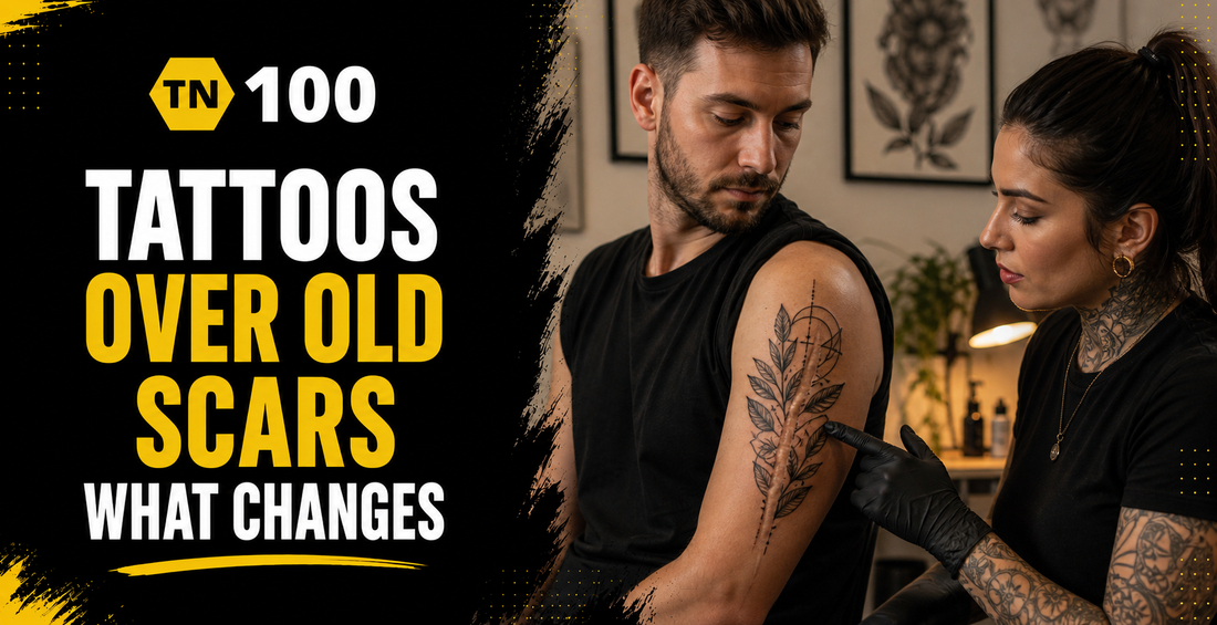Tattoos over old scars, what changes and how to prepare with TN100 by Tattoo Numbing Australia