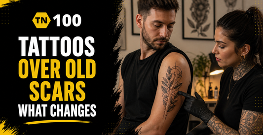 Tattoos over old scars, what changes and how to prepare with TN100 by Tattoo Numbing Australia
