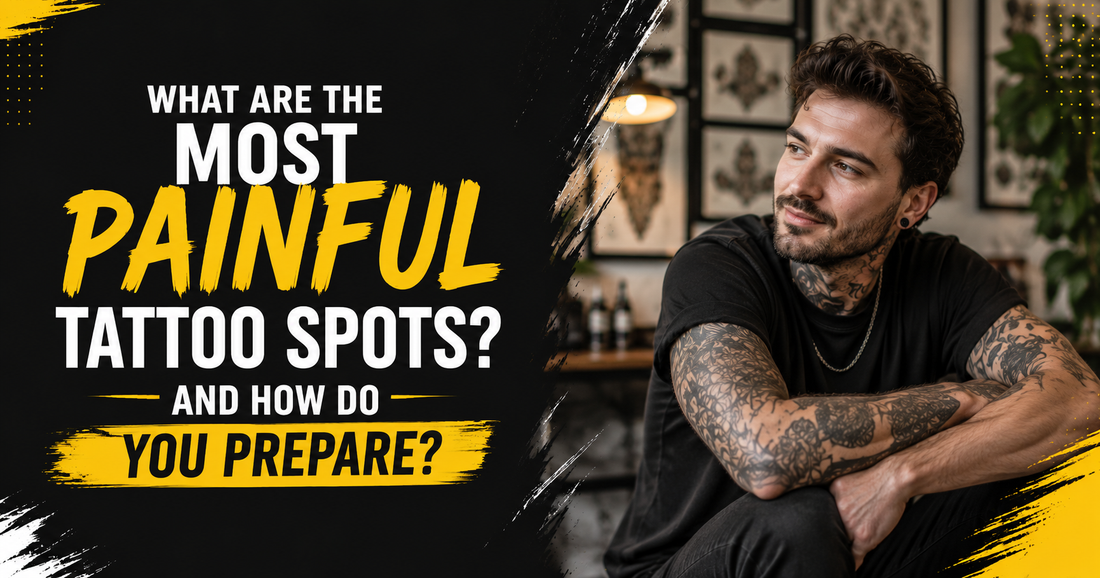 Tattoo pain scale by body part, most painful tattoo spots and how to prepare, by Tattoo Numbing Australia