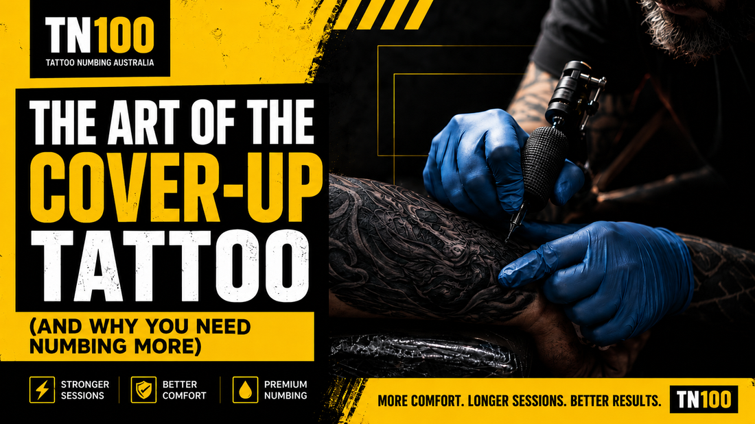 The Art of the Cover-Up Tattoo (and Why You Need Numbing More Than a Regular Tattoo)